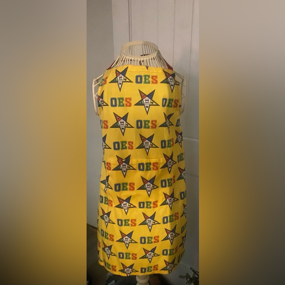 Yellow OES Patterned apron